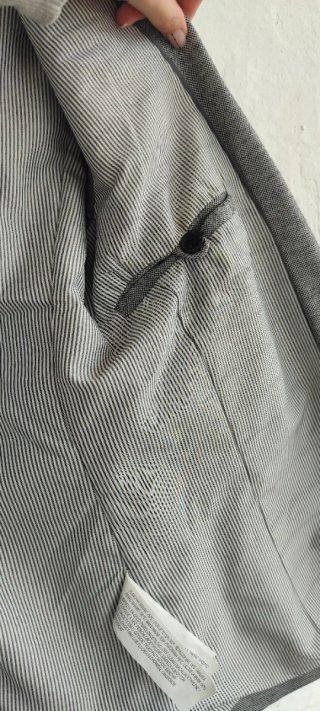 Pull&Bear Blazer americana Gris Talla S