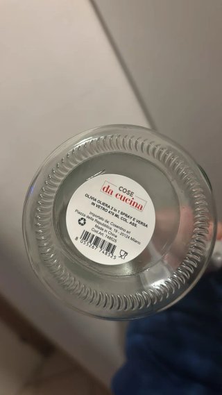 Oliera Grigia 2in1 470 ml Vetro e Plastica