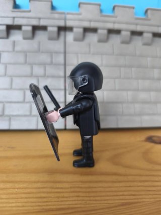 Playmobil- lote de 4 Policías Nacionales Antidistu