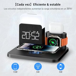 Cargador Inalámbrico 7 en 1 iPhone/Watch