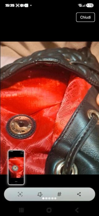Zaino Love Moschino nero trapuntato
