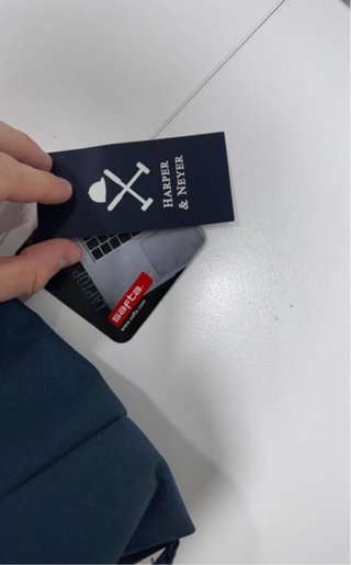 Mochila Harper azul para colegio o trabajo