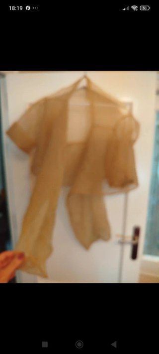 Camisola fiesta dorada talla única