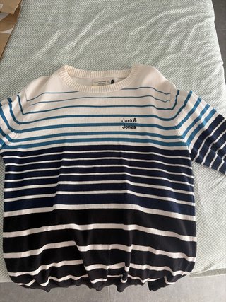 Jersey Jack & Jones Rayas Azul Marino