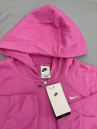 Chaqueta Nike Rosa con Cremallera