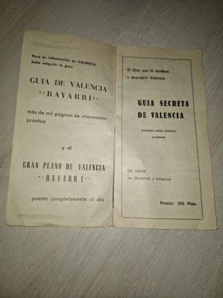 Antiguo Mapa Nomenclator Región Valenciana años 70