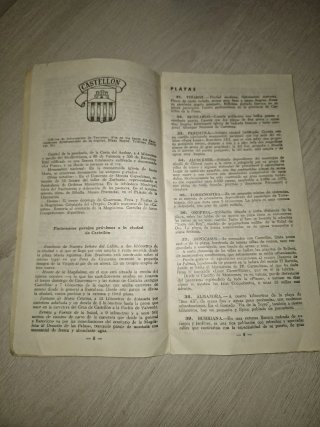Antiguo Mapa Nomenclator Región Valenciana años 70