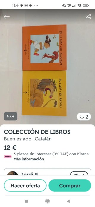 Colección de libros en catalán
