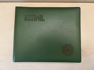Curso vintage Assimil inglés/francés con discos