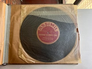 Curso vintage Assimil inglés/francés con discos