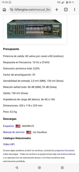 Amplificador Estéreo Marantz PM451