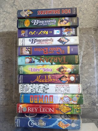 Lote 12 Películas VHS Disney Clásicos y varios