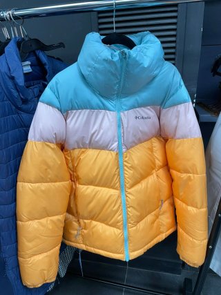 Chaqueta Columbia acolchada tricolor