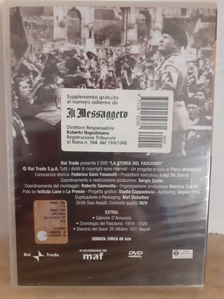 DVD La Storia Del Fascismo Rai Trade