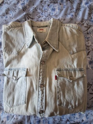 Camisa vaquera Levi's azul claro T-M