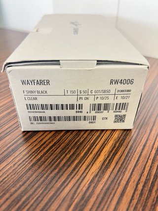 Gafas Ray-Ban Meta Wayfarer Gen 1 Negras
