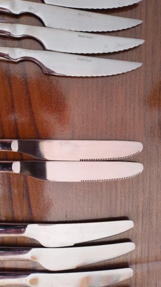 12 coltelli in acciaio inox