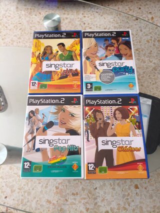 Lote 4 Juegos Singstar PS2