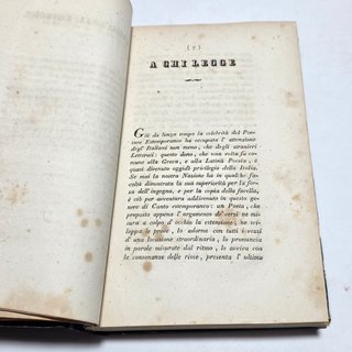 Libro Antico 1829 - Poesie di Francesco Gianni -