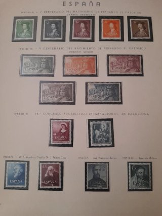 ALBUM SELLOS ESPAÑA DEL AÑO 1951 AL 1969