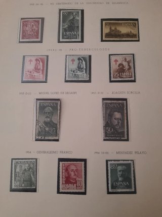 ALBUM SELLOS ESPAÑA DEL AÑO 1951 AL 1969