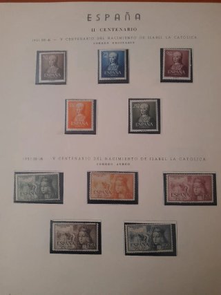 ALBUM SELLOS ESPAÑA DEL AÑO 1951 AL 1969
