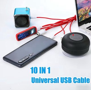 Cargador Tiensun 4 Puertos + Cable 10 en 1