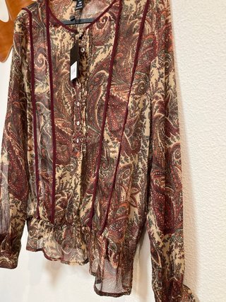 Blusa Sfera Estampada Talla M