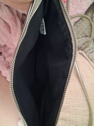 Bolso Parfois dorado y plateado