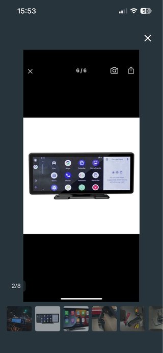 Pantalla coche universal Android Auto/CarPlay 10”