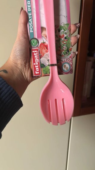 Posate per insalata rosa Fatigati