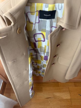 Abrigo corto Tintoreto Camel Talla 38