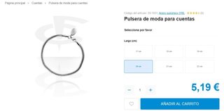 Pulsera Serpiente Acero Quirúrgico 20cm