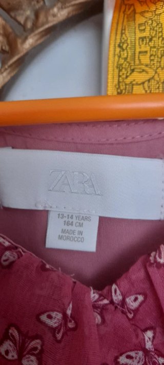 Blusa Zara gasa mariposas T.13-14