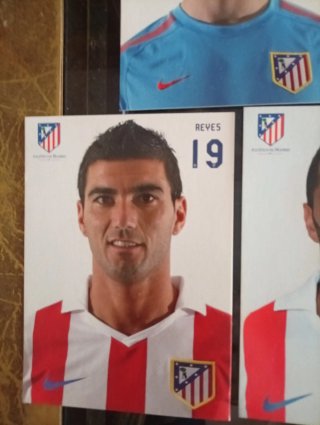 Postales Jugadores Atlético de Madrid