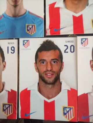 Postales Jugadores Atlético de Madrid
