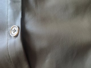 Vestido polipiel verde