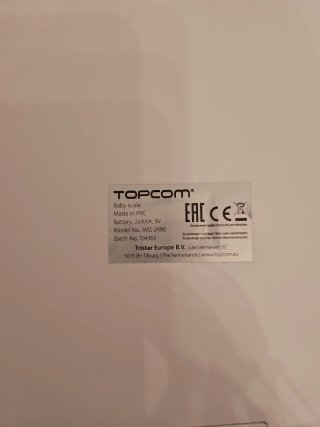 Báscula Bebé Topcom 20 kg