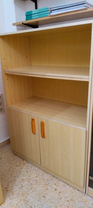 Muebles de salón madera y cristal