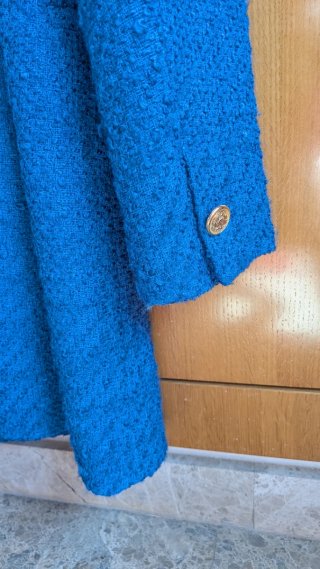 Abrigo Zara Azul Talla L