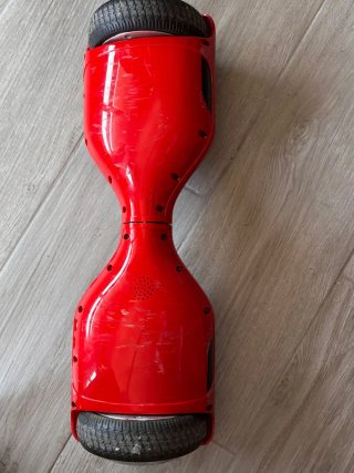Patinete Eléctrico Rojo con Bolsa