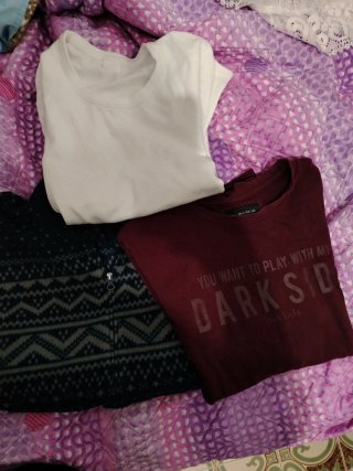 Maglione Uomo Rosso e Bianco