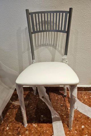 Silla Cocina Tapizada Blanco Anet