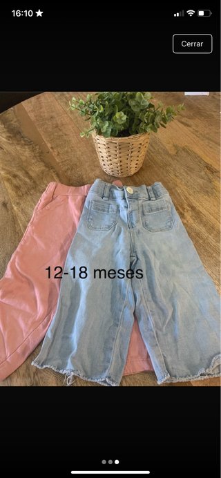 Lote 8 pantalones niña