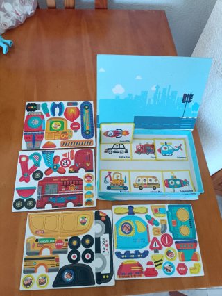 Puzzle Magnético Vehículos
