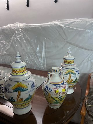 Set di 3 Antichi Vasi in Ceramica