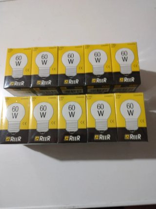 Lotto da 20 Lampadine 60W E27 Sfera chiara