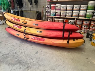 Kayak Ocean Duo Naranja y Rojo