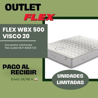 Colchones Flex WBX 500 y VISCO 20 Nuevos 180x200