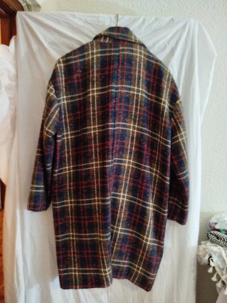 Abrigo Zara Basic cuadros